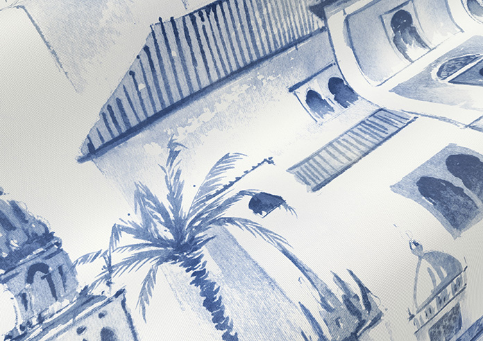 Voyage, Atlantic Blue - Roller Blind - Image 4